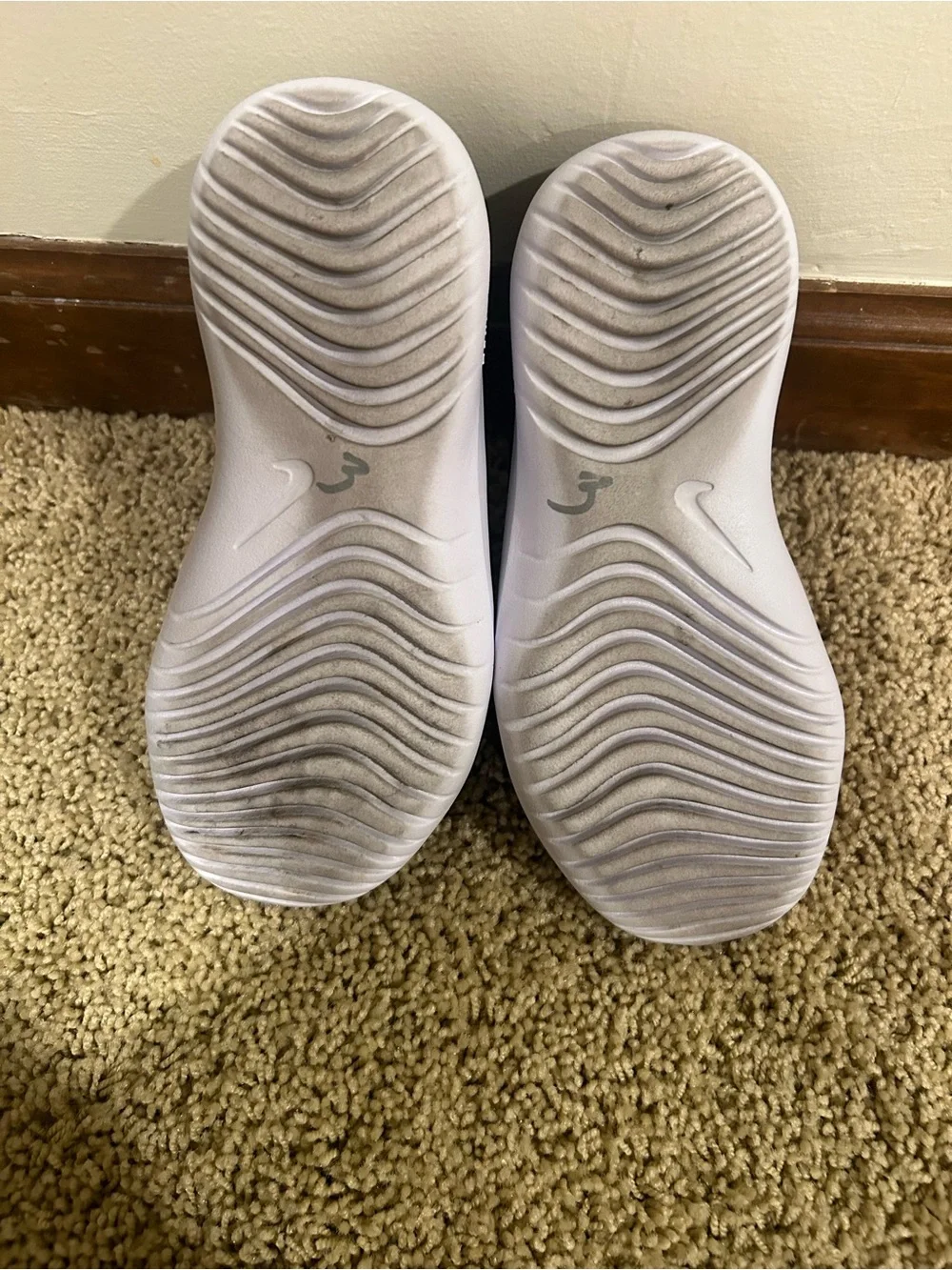 Nike Kids Black and White Slip-On Sneakers